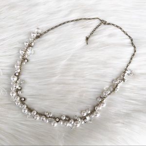 Chloe + Isabel Pearl and Crystal Drops Necklace
